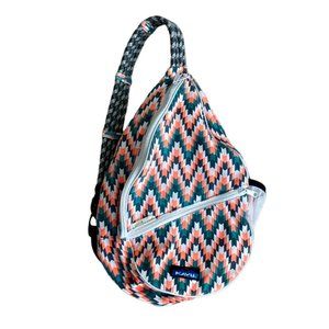 KAVU Paxton Pack Rope Sling Crossbody Bag - Everglade Tile *HAS FLAWS*